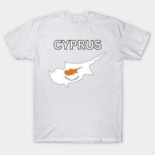 Cyprus Flag Map T-Shirt